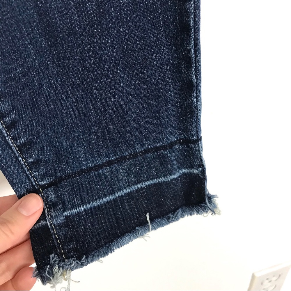 Paige Verdugo Ankle Skinny Jeans Raw Hem 25 A9 - Picture 3 of 7